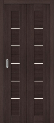 Складная дверь Порта-22, остеклённая, Wenge veralinga