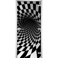 Стеклянная межкомнатная дверь ABSTRACTION-08