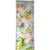 Стеклянная межкомнатная дверь PAINTING-09