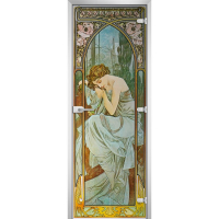 Стеклянная межкомнатная дверь PAINTING-11