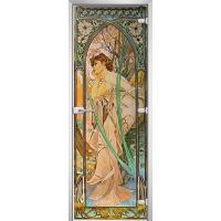 Стеклянная межкомнатная дверь PAINTING-12