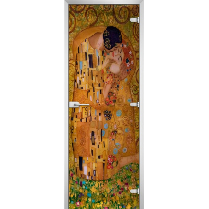 Стеклянная межкомнатная дверь PAINTING-17