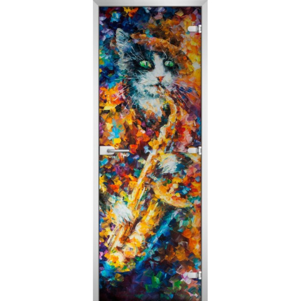 Стеклянная межкомнатная дверь PAINTING-20