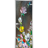 Стеклянная межкомнатная дверь STAINED GLASS-02