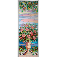 Стеклянная межкомнатная дверь STAINED GLASS-06