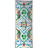 Стеклянная межкомнатная дверь STAINED GLASS-08