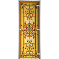Стеклянная межкомнатная дверь STAINED GLASS-13