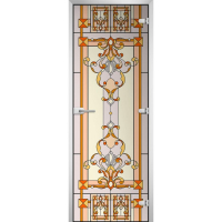 Стеклянная межкомнатная дверь STAINED GLASS-14