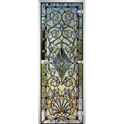Стеклянная межкомнатная дверь STAINED GLASS-16