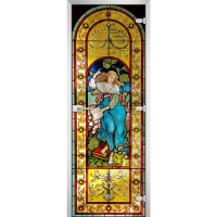 Стеклянная межкомнатная дверь STAINED GLASS-19