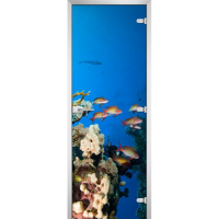 Стеклянная межкомнатная дверь UNDERWATER WORLD-10