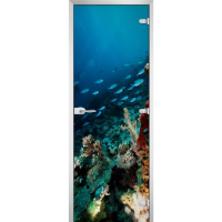 Стеклянная межкомнатная дверь UNDERWATER WORLD-11