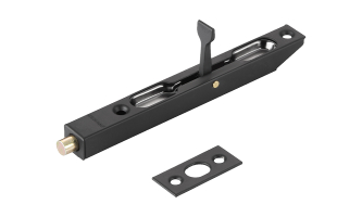 Торцевой шпингалет Adden Bau 401-140 BLACK черный