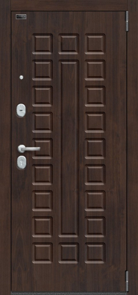 Дверь входная металлическая Bravo Porta S 51.П61 (Урбан) Almon 28 / Cappuccino Veralinga