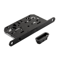 Замок магнитный под цилиндр Adden Bau KEY-5085 MAG BLACK черный