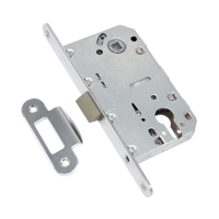 Замок под цилиндр Adden Bau KEY 418, хром