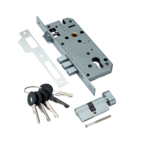 Замок с секретным цилиндром LOCK 4585 5-60B D, хром