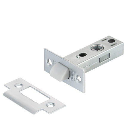 Защелка межкомнатная BUSSARE L6-45 PLAST M.CHROME Матовый хром