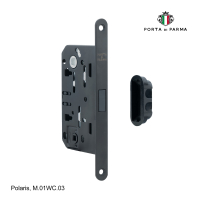 Защелка врезная магнитная под фиксатор PORTA DI PARMA Polaris Чёрный M.01WC.03